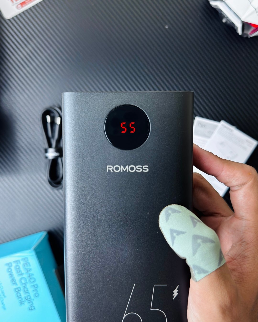 ROMOSS PEA40 Pro 40000mAh 65W Power Bank | Run Cooling Fan + Fast Charge | Lowest Price Pakistan