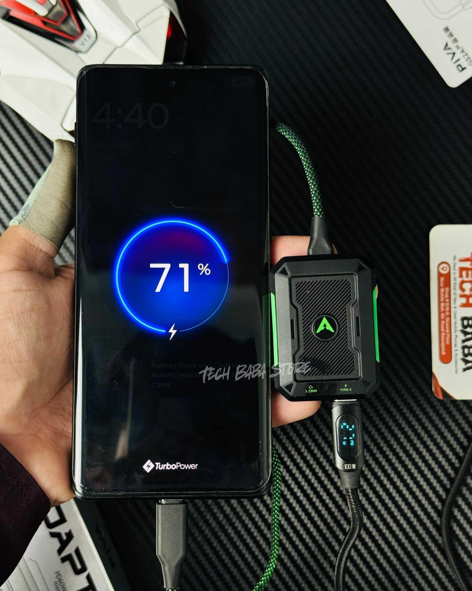 Piva GS2 2-in-1 Type C to 3.5mm Gaming Splitter | 60W PD Fast Charge & Zero Delay Audio for PUBG Mobile