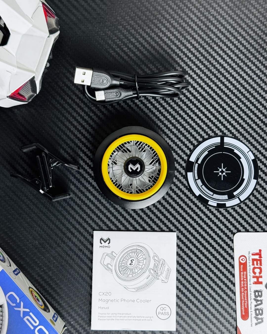 MEMO CX20 Magnetic Mobile Cooler | 12W Semiconductor Gaming Fan with 3-Speed Control⚡️