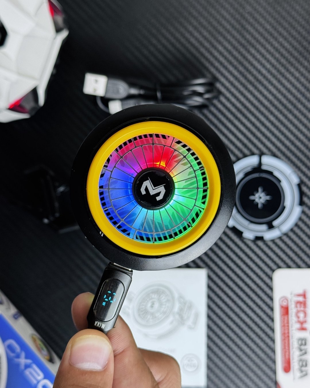 MEMO CX20 Magnetic Mobile Cooler | 12W Semiconductor Gaming Fan with 3-Speed Control⚡️