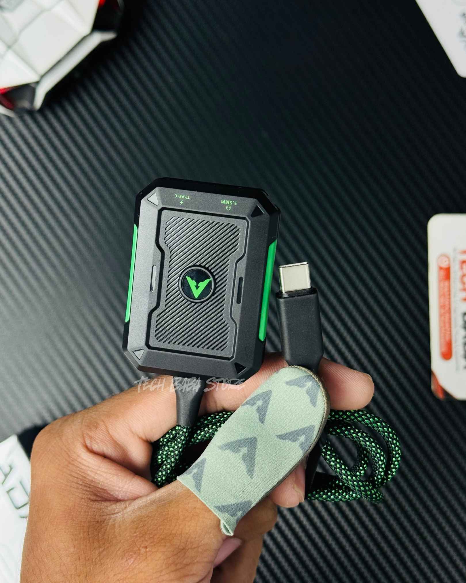 Piva GS2 2-in-1 Type C to 3.5mm Gaming Splitter | 60W PD Fast Charge & Zero Delay Audio for PUBG Mobile