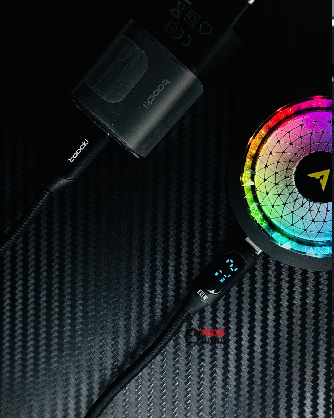 Toocki 100W Type-C to Type-C PD Fast Charging Cable with Digital Display