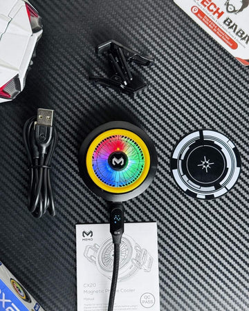 MEMO CX20 Magnetic Mobile Cooler | 12W Semiconductor Gaming Fan with 3-Speed Control⚡️
