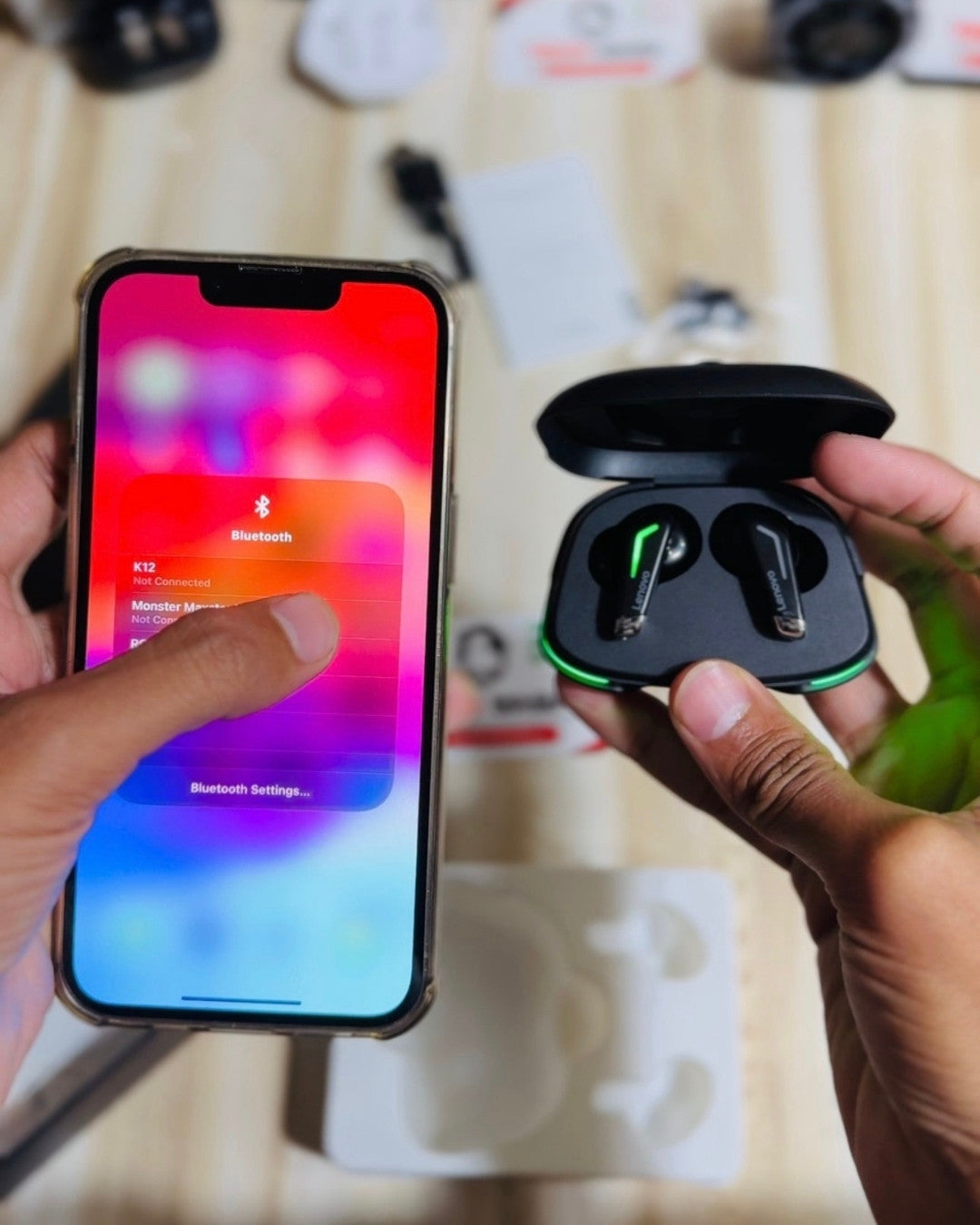 Lenovo Thinkplus GM3 True Wireless Gaming Earbuds – Ultra Low Latency with LED Display