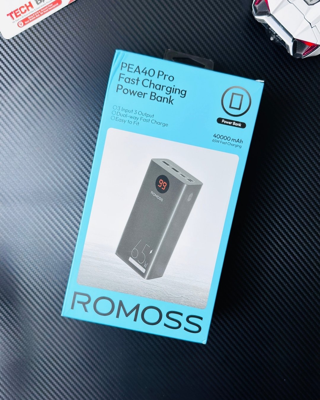 ROMOSS PEA40 Pro 40000mAh 65W Power Bank | Run Cooling Fan + Fast Charge | Lowest Price Pakistan