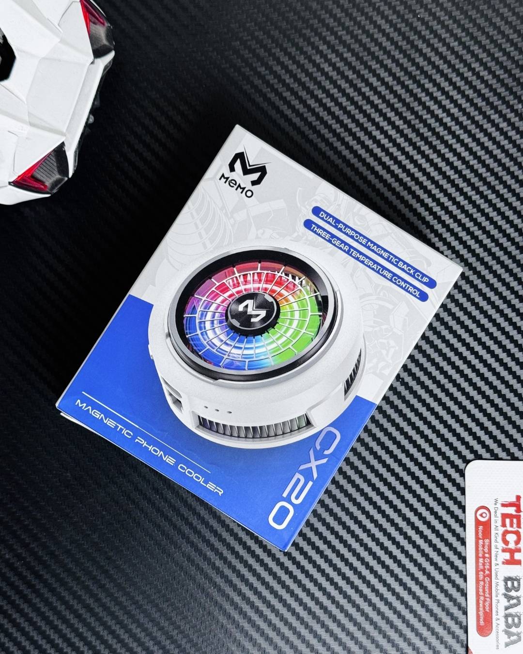 MEMO CX20 Magnetic Mobile Cooler | 12W Semiconductor Gaming Fan with 3-Speed Control⚡️
