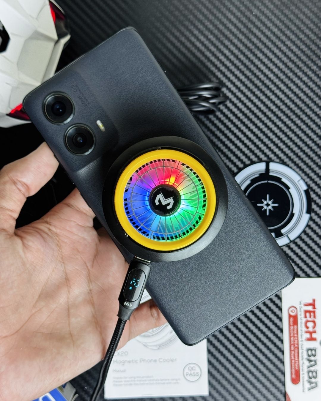 MEMO CX20 Magnetic Mobile Cooler | 12W Semiconductor Gaming Fan with 3-Speed Control⚡️