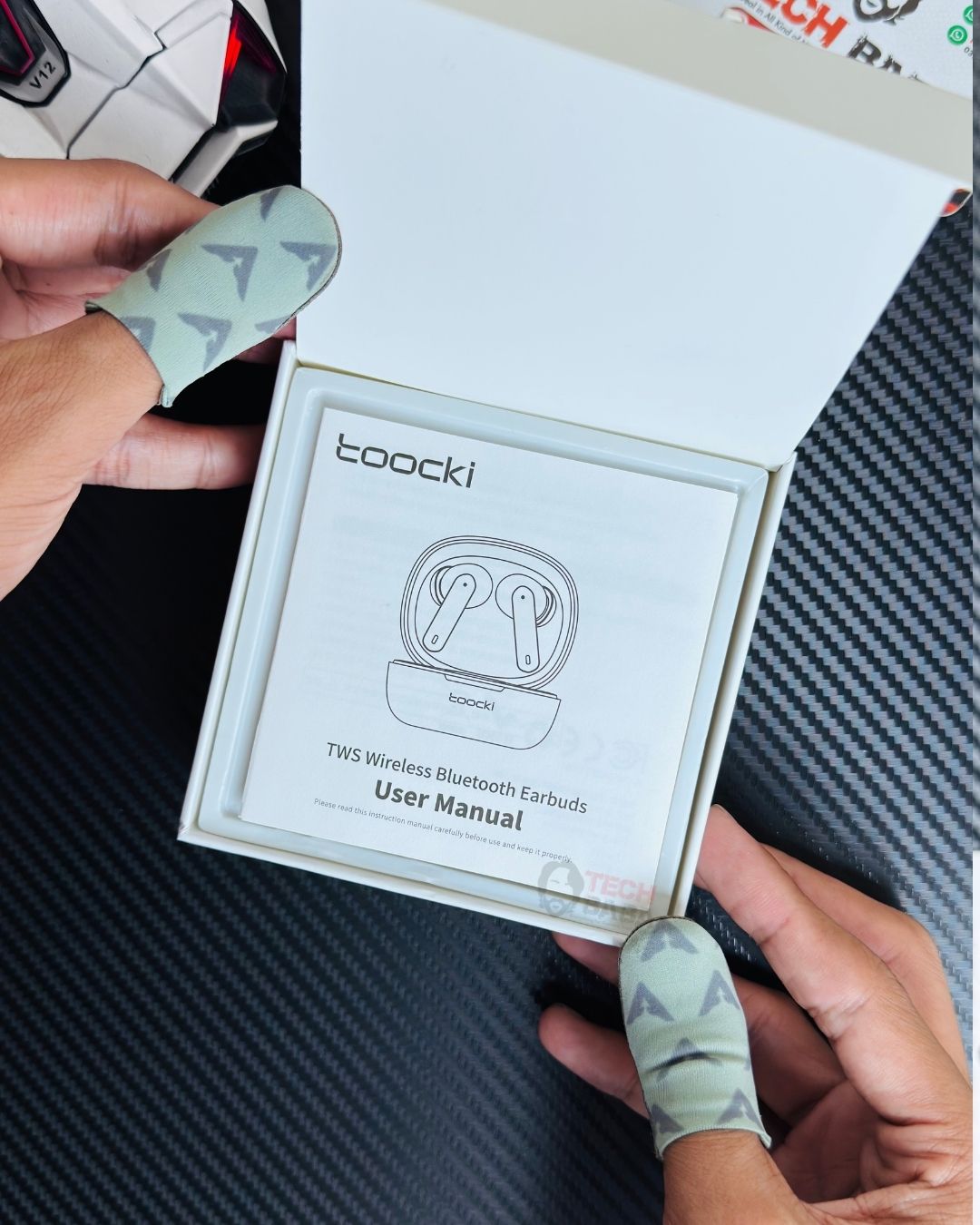Toocki HE-068A Gaming Earbuds live unboxing 