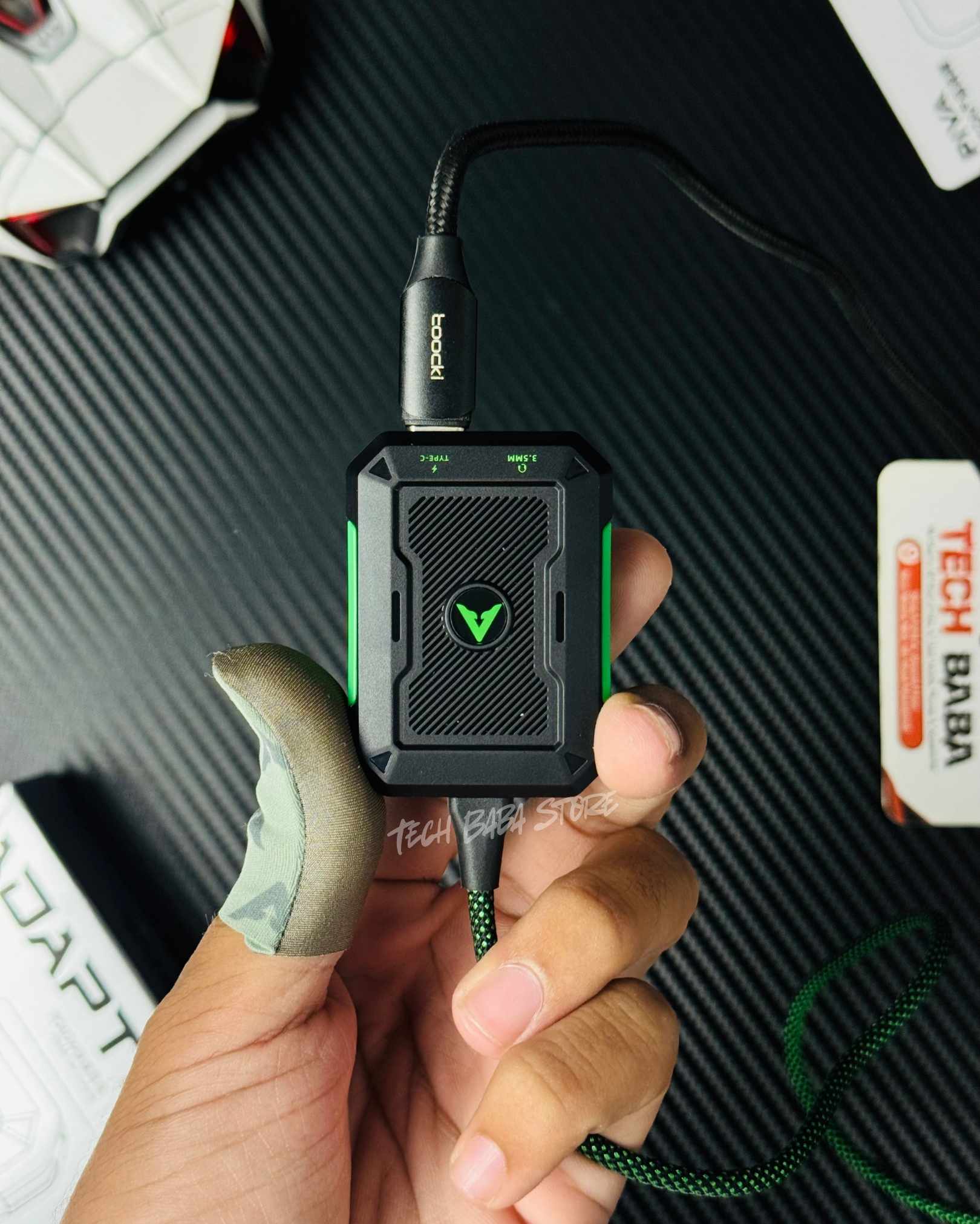 Piva GS2 2-in-1 Type C to 3.5mm Gaming Splitter | 60W PD Fast Charge & Zero Delay Audio for PUBG Mobile