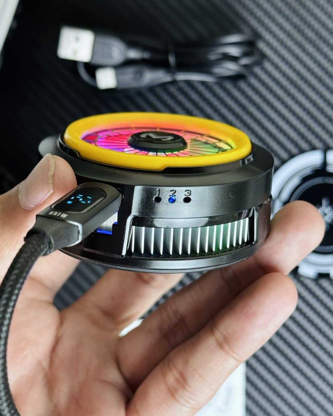 MEMO CX20 Magnetic Mobile Cooler | 12W Semiconductor Gaming Fan with 3-Speed Control⚡️