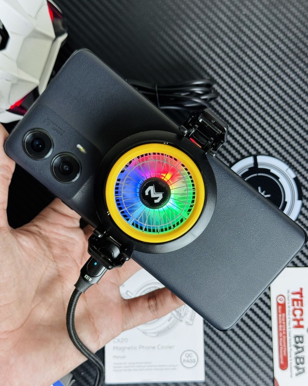 MEMO CX20 Magnetic Mobile Cooler | 12W Semiconductor Gaming Fan with 3-Speed Control⚡️