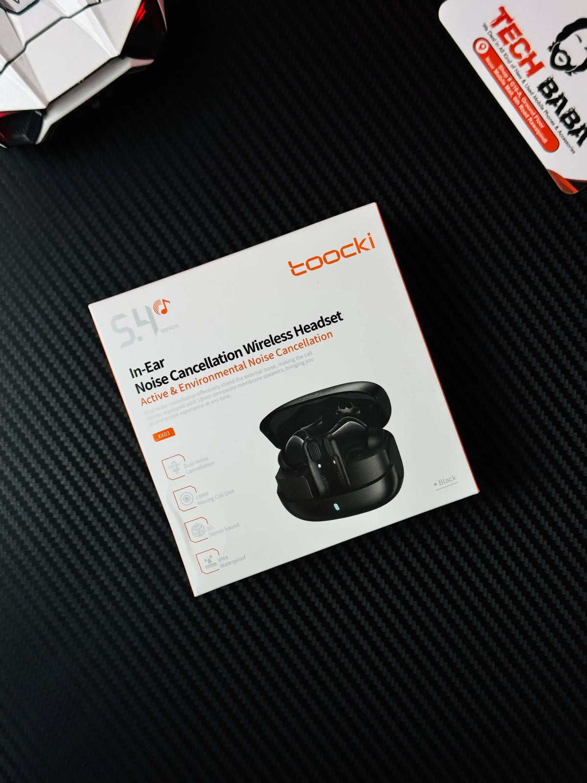 showing box of Black  Tocki Zero Delay Gaming Earbuds_picture by TechBabaStore.pk
