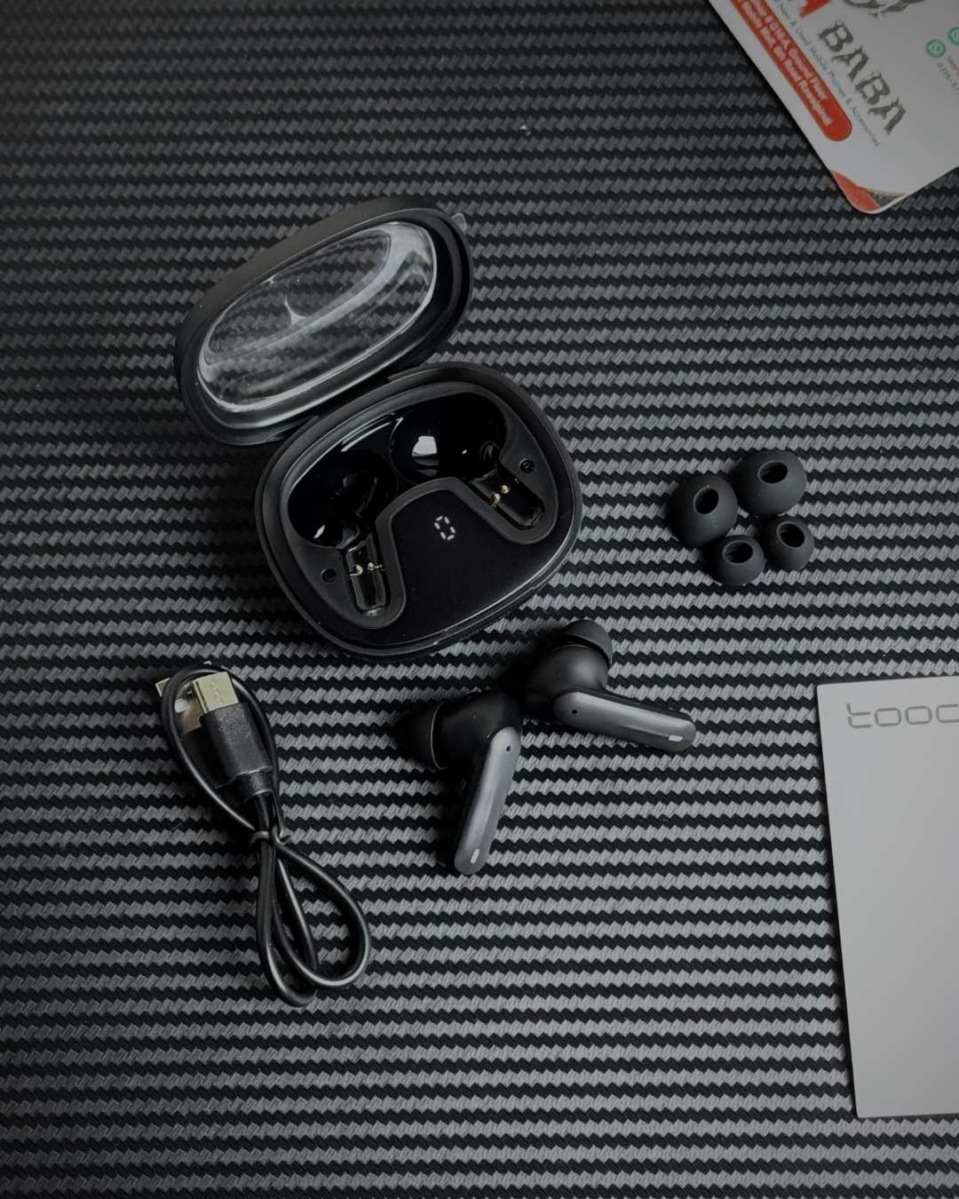 Toocki HE-068A Gaming Earbuds Black Colour