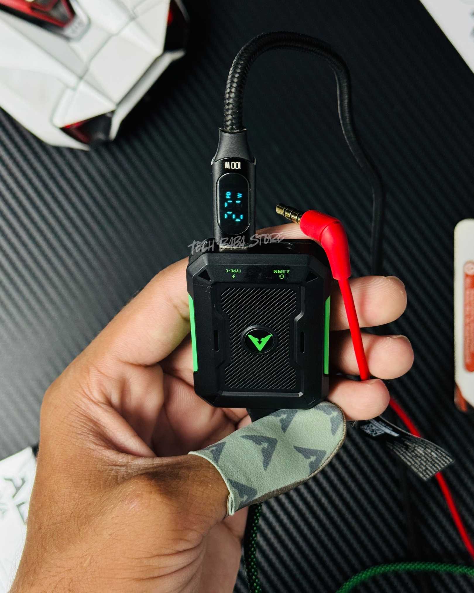 Piva GS2 2-in-1 Type C to 3.5mm Gaming Splitter | 60W PD Fast Charge & Zero Delay Audio for PUBG Mobile