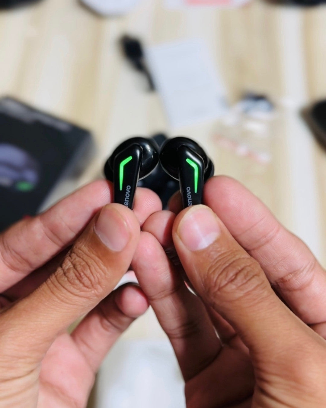 Lenovo Thinkplus GM3 True Wireless Gaming Earbuds – Ultra Low Latency with LED Display