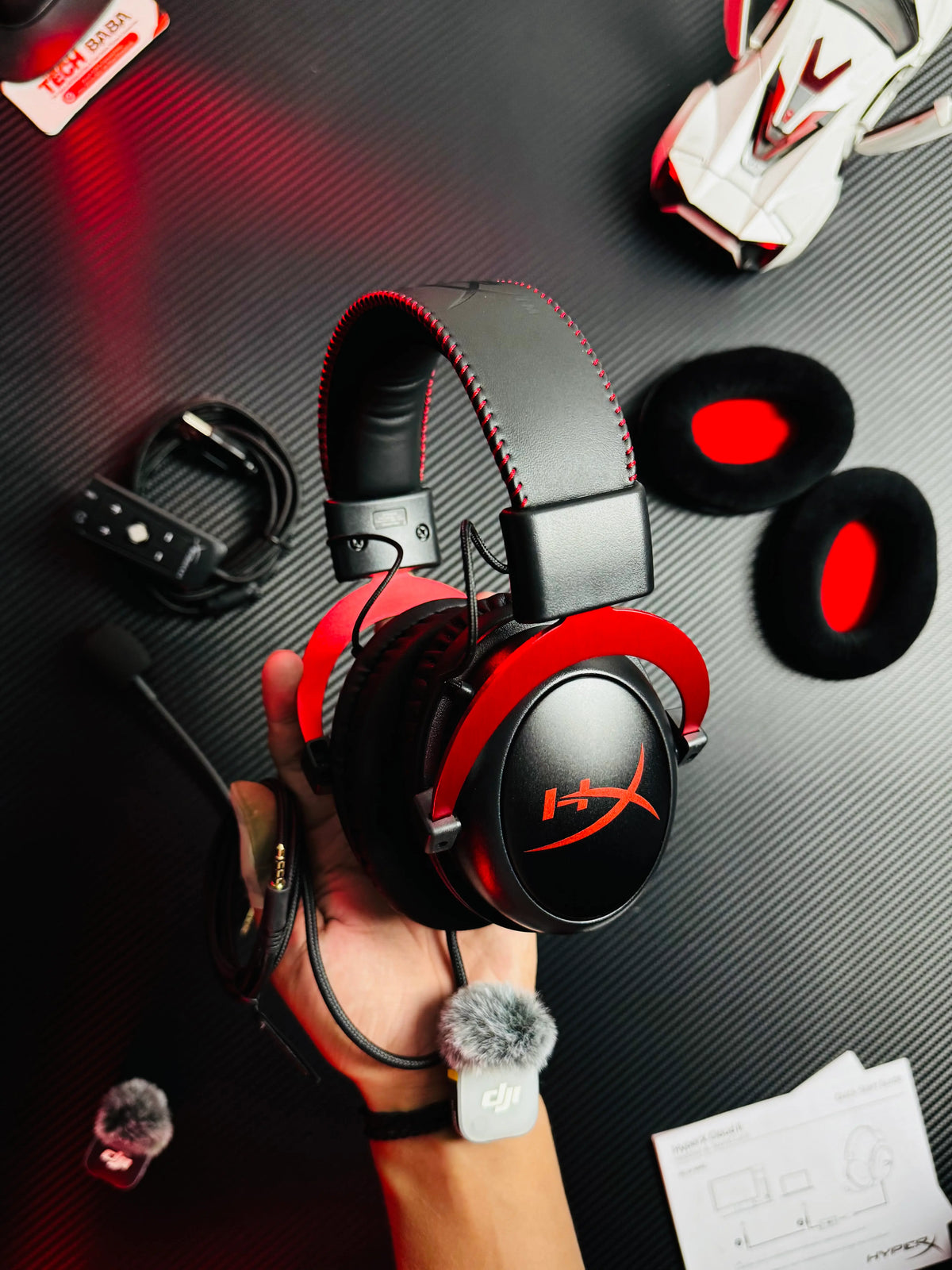 Hands-on picture of HyperX Cloud II Wired Gaming Headset - Picture by TechBabaStore.pk