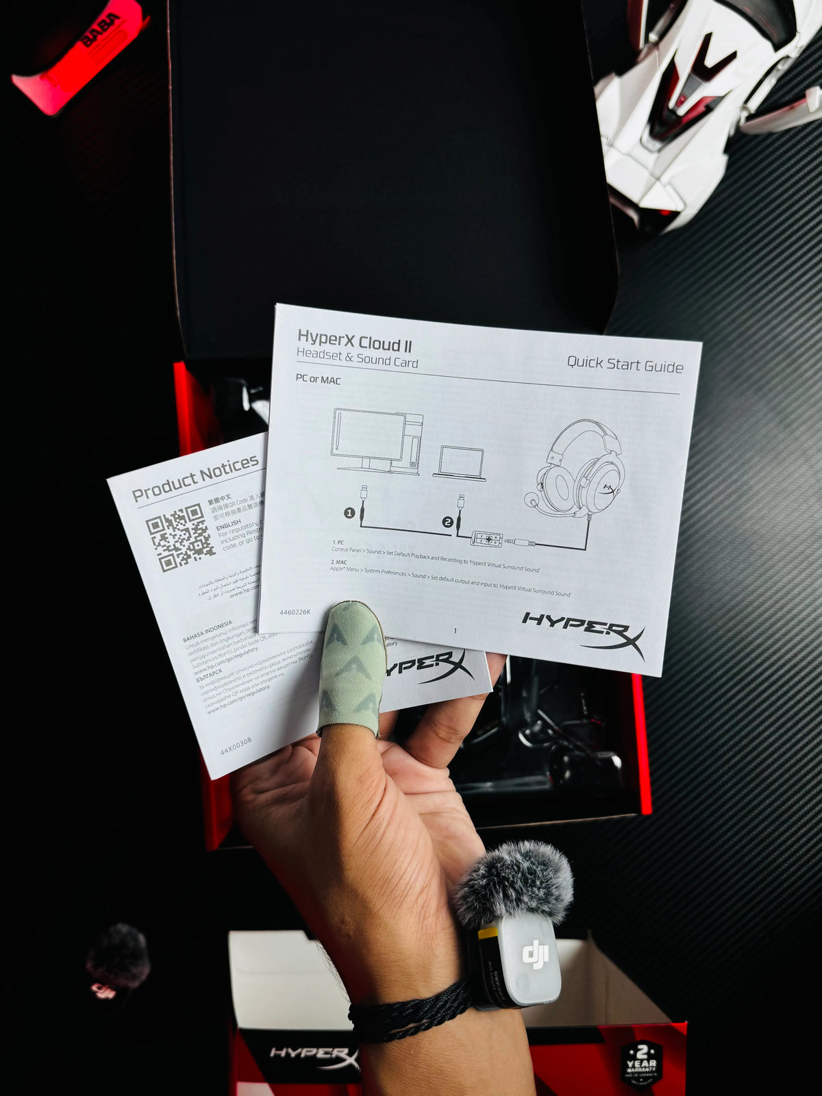 HyperX Cloud II Wired Gaming Headset - User manuals Picture - by TechBabaStore.pk