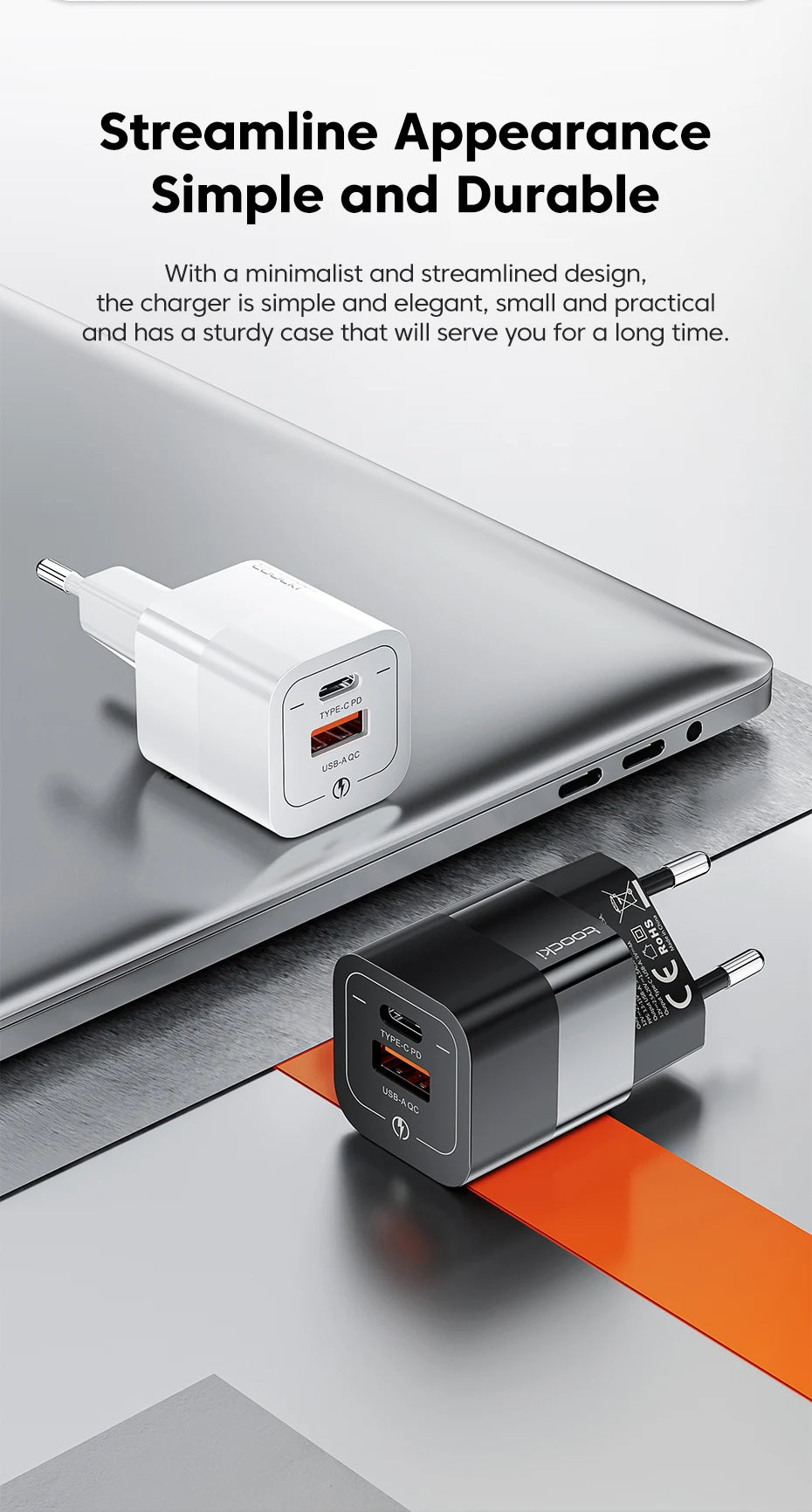 Toocki 33W GaN PD Power Adapter | Best for Cooling Fans⚡️