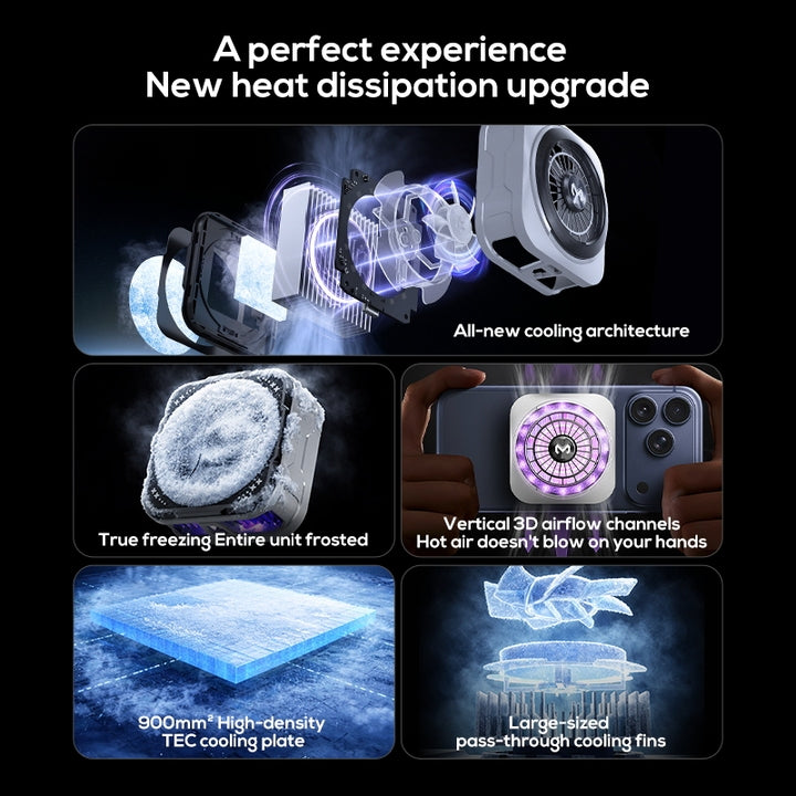 MEMO CX21 High Power 18W Magnetic Phone Cooler with Back Clip Semiconductor Ice Cooling Radiator for Mobile Gaming Position .techbabastore.pk