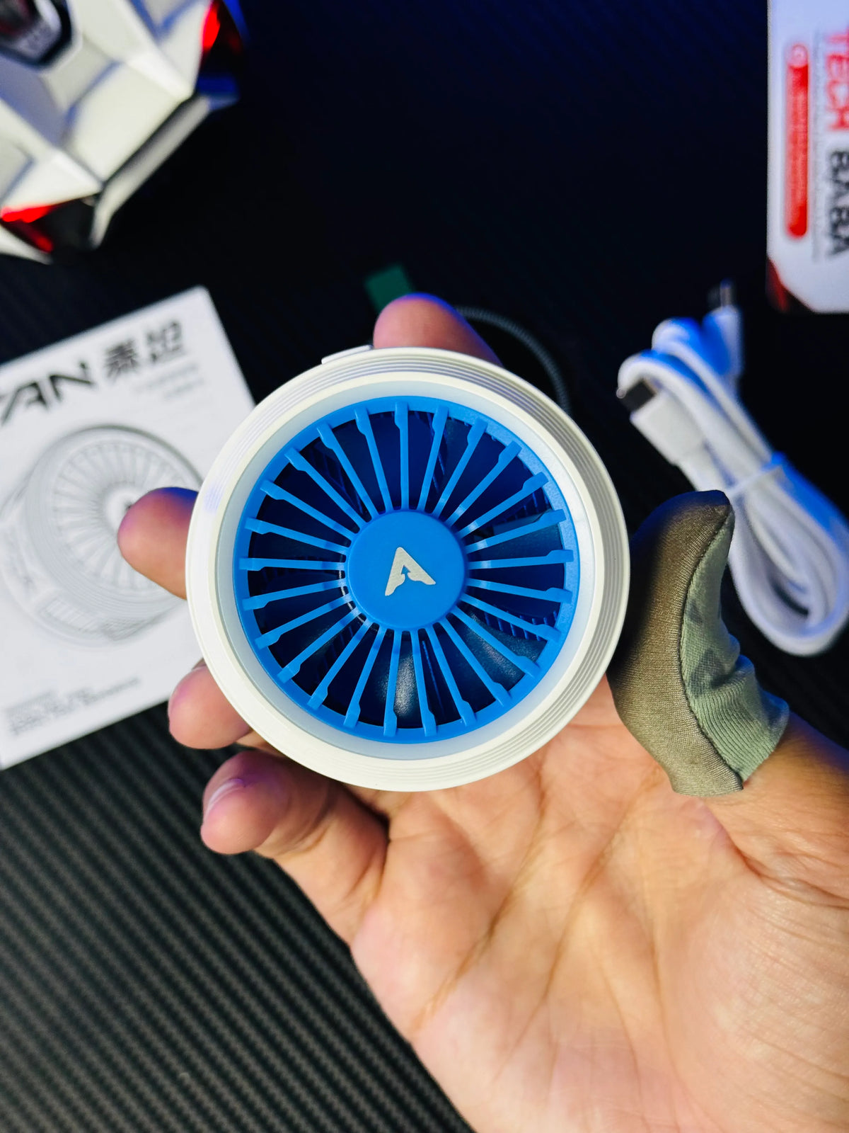 Piva Titan T30 Mobile Cooling Fan — 40W+ Power, Smart Temp Control, App Support, RGB | Best Piva Cooling Fan