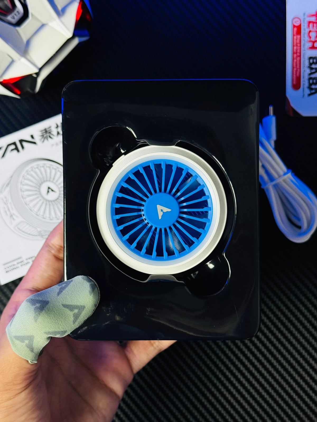 Piva Titan T30 Mobile Cooling Fan — 40W+ Power, Smart Temp Control, App Support, RGB | Best Piva Cooling Fan