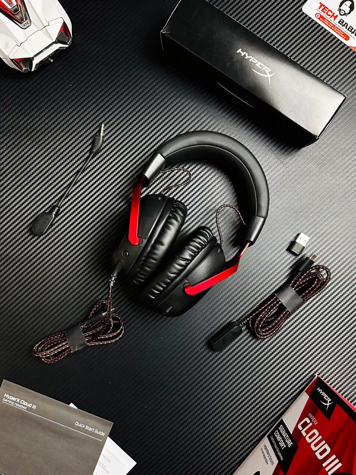 showing title image of HyperX Cloud III Gaming Headset for PUBG Mobile.picture by techBabaStore.pk