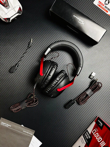 showing title image of HyperX Cloud III Gaming Headset for PUBG Mobile.picture by techBabaStore.pk