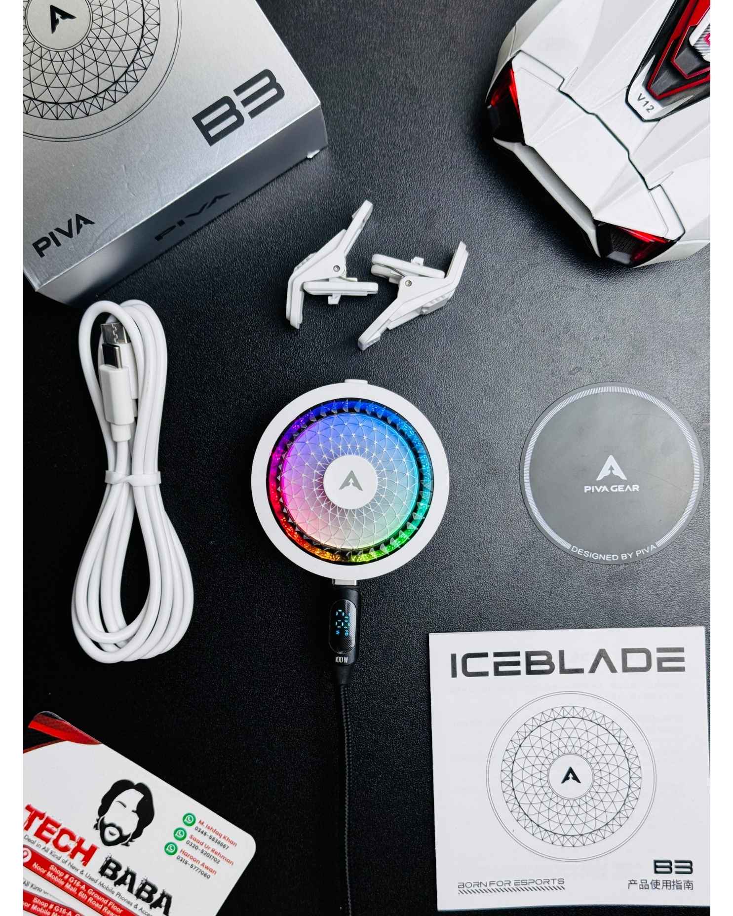 PIVA B3 25W Gaming Mobile Cooling Fan | For Pubg & Free Fire | Best for Android
