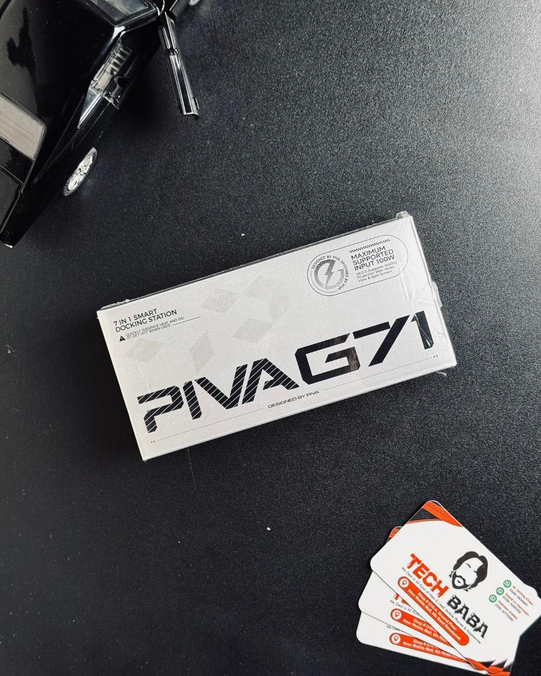 showing all things of PIVA G71 7-in-1 Gaming Splitter & Docking Station _ picture by techbabastore.pk 