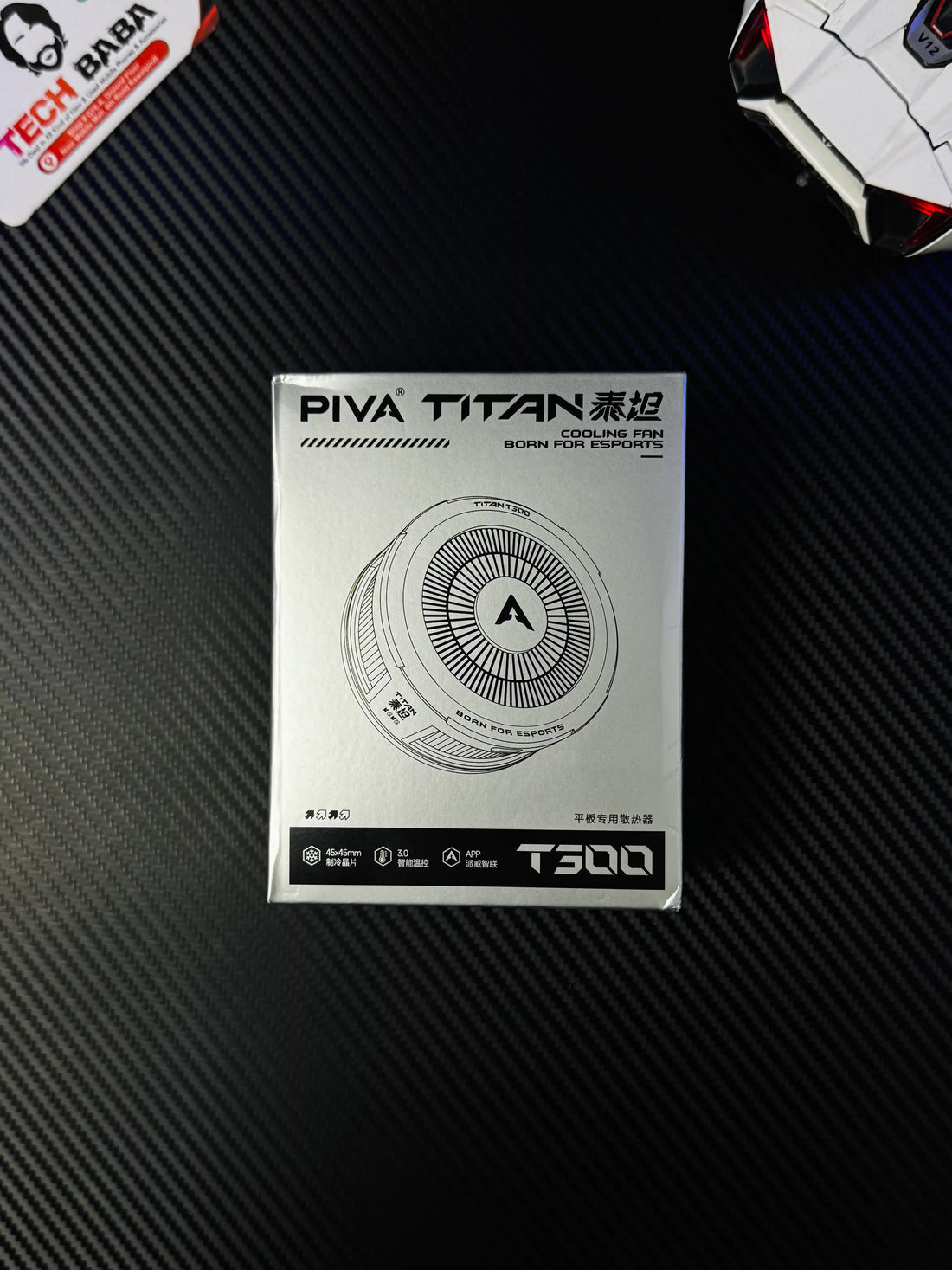showing title image of Piva Titan T300 iPad Cooler — 45W Semiconductor Cooling Fan for PUBG Mobile. picture by TechBabaStore.pk