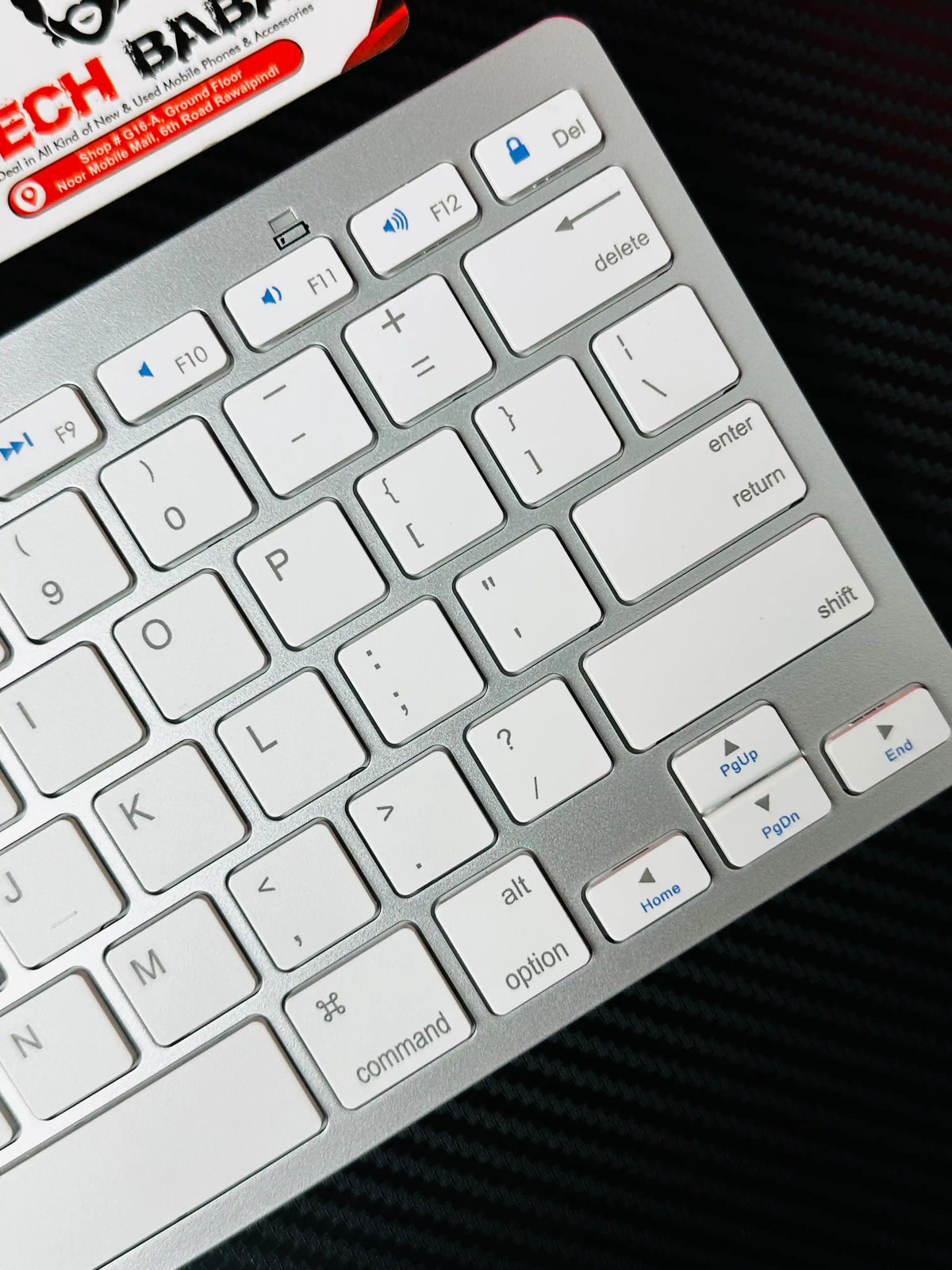 closeup view of BKC001 Bluetooth Keyboard Price in Pakistan | TechBaba Store
(56 characters)_picture by Techbabastore.pk